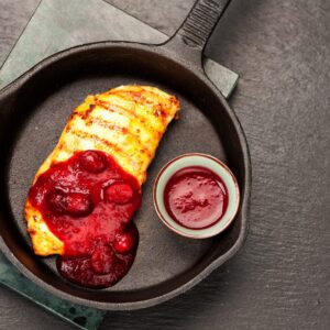 Omlet na maśle z konfiturą